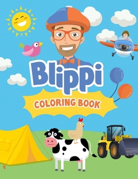 Paperback Blippi Coloring Book: Coloring Book For Relaxation And Stress Relief Book