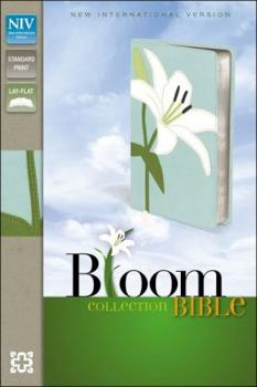 NIV, Bloom Collection Bible, Imitation Leather, White/Blue, Red Letter Edition