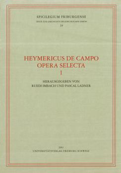 Paperback Heymericus de Campo Opera Selecta 1 [German] Book