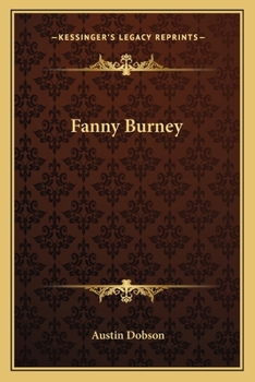 Paperback Fanny Burney Book