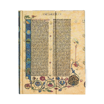 Diary Paperblanks Genesis Gutenberg Bible Hardcover Ultra Lined Wrap Closure 144 Pg 120 GSM Book