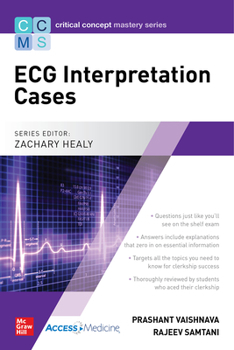 Hardcover Critical Concept Mastery Series: ECG Cases Book
