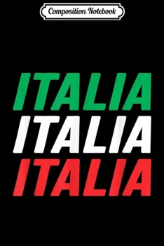 Composition Notebook: Italia Genova Genoa Italy Italian Flag Italiano Men Women  Journal/Notebook Blank Lined Ruled 6x9 100 Pages