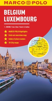 Belgium and Luxembourg Marco Polo Map (Marco Polo Maps)