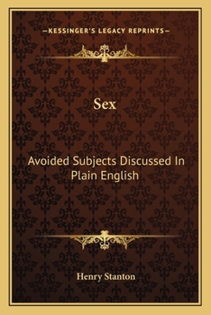 Paperback Sex: Avoided Subjects Discussed In Plain English Book
