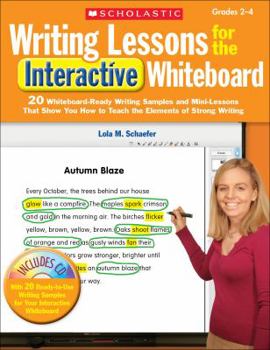 Paperback Writing Lessons for the Interactive Whiteboard, Grades 2-4 [With CDROM] Book