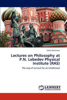 Paperback Lectures on Philosophy at P.N. Lebedev Physical Institute (Ras) Book