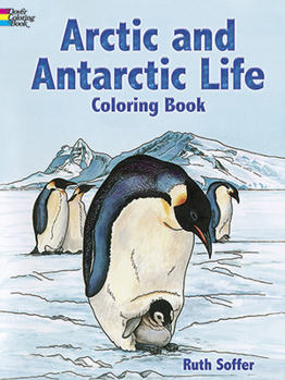 Paperback Arctic and Antarctic Life Coloring Book