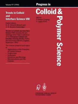 Paperback Trends in Colloid and Interface Science VIII Book