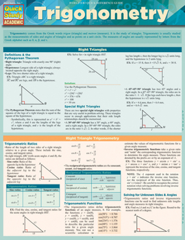Misc. Trigonometry: Quickstudy Laminated Reference Guide Book