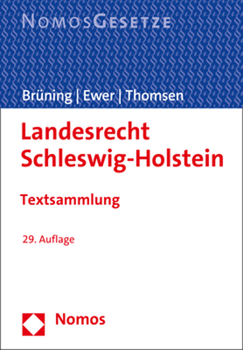 Paperback Landesrecht Schleswig-Holstein: Textsammlung - Rechtsstand: 15. September 2022 [German] Book