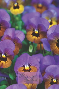 Password Notebook: Large Print Internet Password Book with Tabs |Pocket Size Password Organizer |110 pages Alphabetically Arranged Password Keeper | ... Taking | 6x9 inches | Purple White Floral