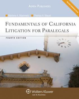 Paperback Fundamentals of California Litigation for Paralegals, Fourth Edition Book