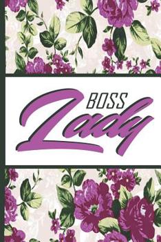 Paperback Best Mom Ever: Boss Lady Beautiful Purple Foral Blossom Pattern Composition Notebook College Students Wide Ruled Line Paper 6x9 Inspi Book