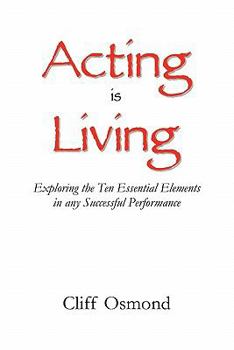 Paperback Acting is Living Book