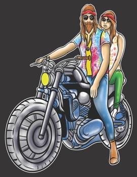 2020 Motorcycle Calendar and Planner For Bikers: Badass Hippie Biker Motorcycle Chick Babe Tie Dye | December 2019 - December 2020 | 8.5 X 11" Large | ... | Family | Work | School |Rider| Art | Gift