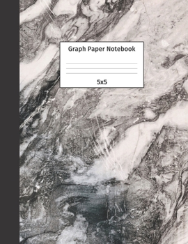 Paperback Graph Paper Notebook 5x5: Quad Ruled 5 Squares Per Inch Grid Paper. Math and Science Composition Notebook for Students and Teachers. Perfect for Book