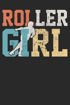 Paperback Gift Notebook: Roller Skating Girl 6x9 Dot Grid 120 Pages Book