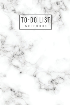 Paperback To Do List Notebook: Marble Cover - Daily To Do Organizer - Work Day Schedule Appointment Notebook - Minimalist Planner - Checklist Product Book