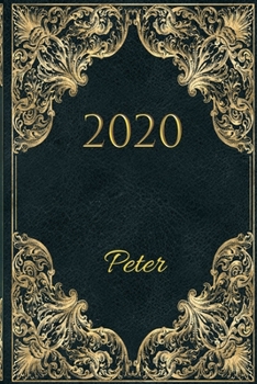 Paperback 2020 Peter: 2020 Full year Appointment Diary with Calendar Personalised Book