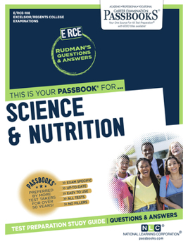 Paperback Science of Nutrition (Rce-108): Passbooks Study Guide Volume 108 Book