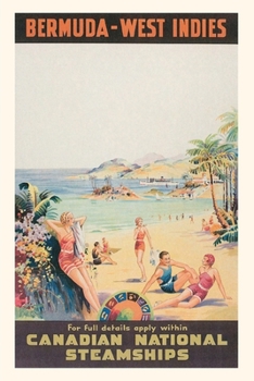 Paperback Vintage Journal Bermuda-West Indies Travel Poster Book