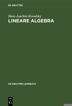 Hardcover Lineare Algebra [German] Book