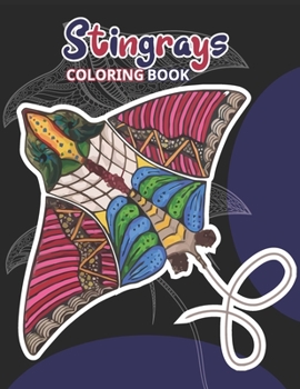 Paperback Stingrays Coloring Book: Adults Coloring Book (Stress Relieving Coloring Pages, Coloring Book for Relaxation) Book