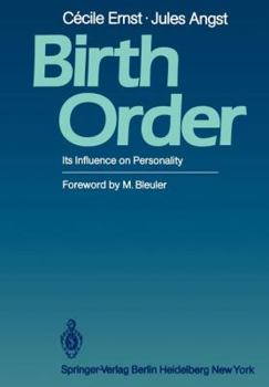 Paperback Birth Order: Its Influence on Personality Book