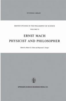 Paperback Ernst Mach: Physicist and Philosopher Book