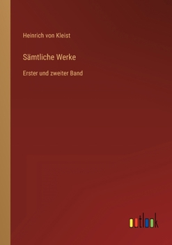 Paperback Sämtliche Werke: Erster und zweiter Band [German] Book