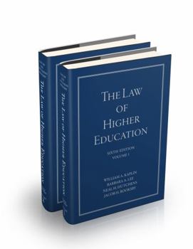 Hardcover The Law of Higher Education, 2 Volume Set Book