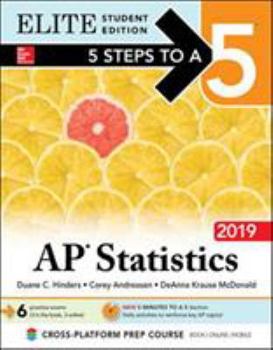 Paperback 5 Steps to a 5: AP Statistics 2019 Elite Student Edition Book