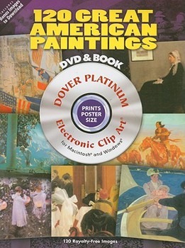 Paperback 120 Great American Paintings [With DVD] Book
