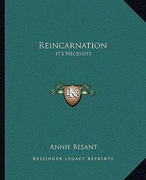 Paperback Reincarnation: It's Necessity Book