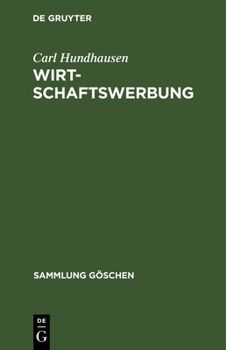 Hardcover Wirtschaftswerbung [German] Book