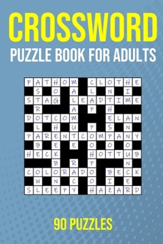 Paperback Crossword Puzzle Book for Adults - 90 Puzzles: UK Quick Crossword Edition Book