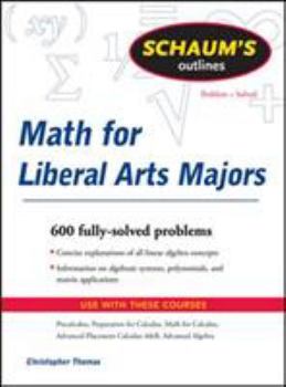 Paperback Math for Liberal Arts Majors Book