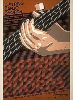 Paperback 5-String Banjo Chord Chart Book