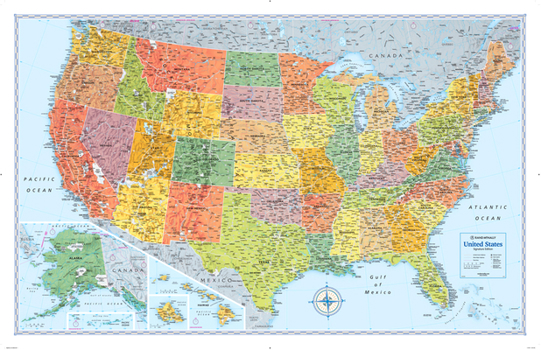 Map Signature Edition U.S. Wall Map (Folded) Book