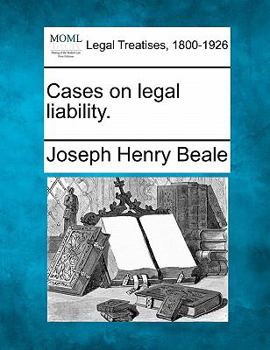 Paperback Cases on legal liability. Book