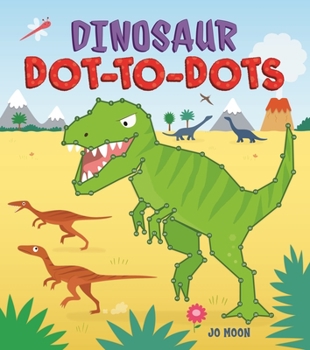 Paperback Dinosaur Dot-To-Dots Book