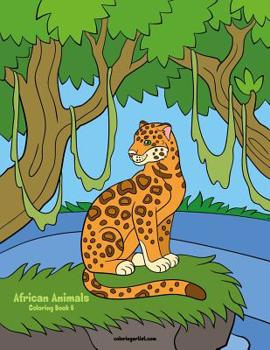 Paperback African Animals Coloring Book 6 Book