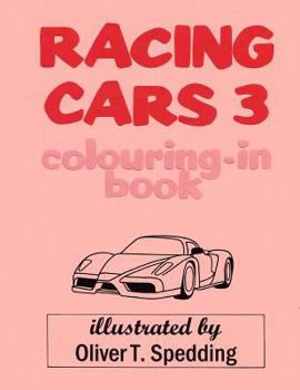 Paperback Racing Cars 3 colouring-in Book