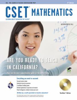 Paperback Cset Mathematics Test W/ CD Book