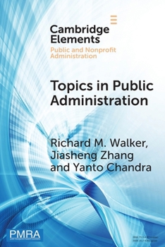 Paperback Topics in Public Administration Book