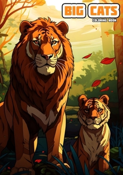 Paperback Big Cats: Coloring Book