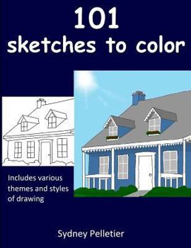 Paperback 101 Sketches to Color Book
