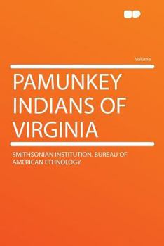 Paperback Pamunkey Indians of Virginia Book