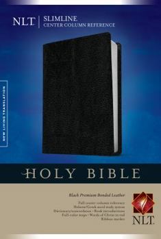 Paperback Slimline Center Column Reference Bible-NLT Book